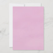 Chic Pink und Lila Sweet 16 Party Einladungen (Rückseite)