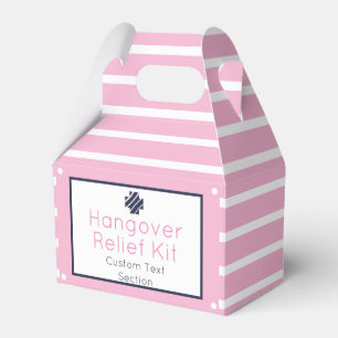 Chic Pink und Navy Hangover Relief Kit Gevor Box Geschenkschachtel