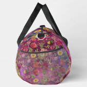 Chic pink violette Blumen Monogramm Blumenbeutel Duffle Bag (Rechts)