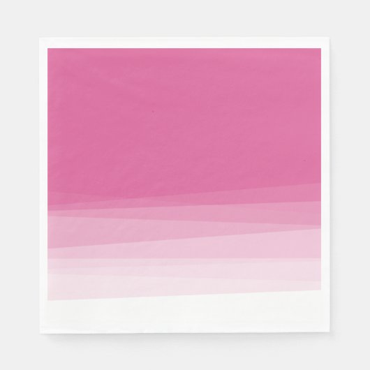 Chic Pink Watercolor Ombre Serviette (Vorderseite)