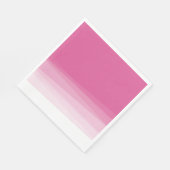 Chic Pink Watercolor Ombre Serviette (Ecke)