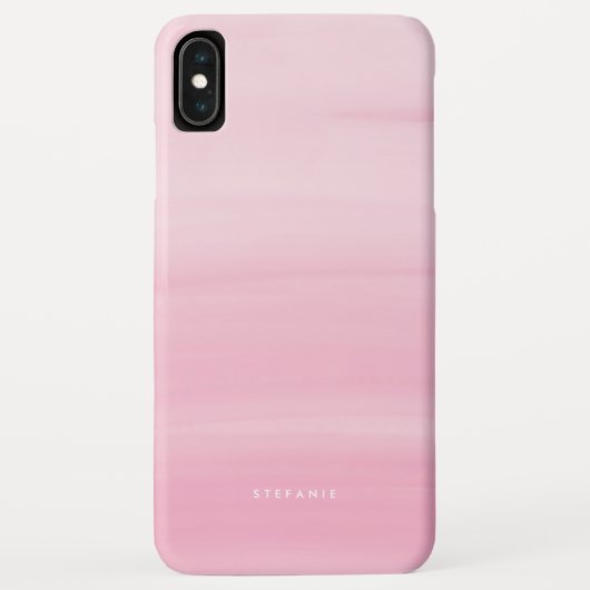 Chic Pink Watercolor Wash Modern Case-Mate iPhone Hülle (Rückseite)