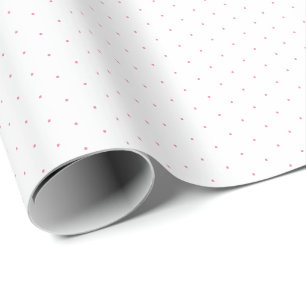 Chic pink weiß winzige Polka-Punkte-Muster Gesche Geschenkpapier