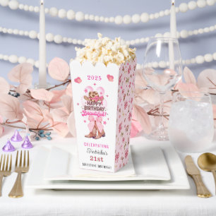 Chic Pink Western Cowgirl Happy Birthday Beautiful Geschenkschachtel