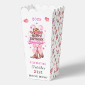 Chic Pink Western Cowgirl Happy Birthday Beautiful Geschenkschachtel (Vorderseite)