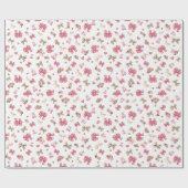 Chic Pink Western Cowgirl Stiefel, Hats & Bows Geschenkpapier (Flach)