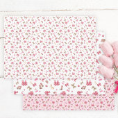 Chic Pink Western Cowgirl Stiefel, Hats & Bows Geschenkpapier Set