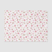 Chic Pink Western Cowgirl Stiefel, Hats & Bows Seidenpapier (Vorderseite)