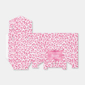 Chic Pink White Leopard Print Geschenkschachtel (Ungefaltet)