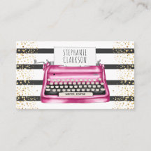 Chic Pink Writer Writer Editor Author