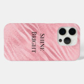 Chic Pink Zebra Animal Print Case-Mate iPhone Hülle (Rückseite (Horizontal))