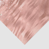 Chic Pink Zebra Print Glitz Seidenpapier (Ausschnitt)