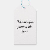 Chic Playful Energy Dalmatian Spot Pattern Geschenkanhänger (Rückseite)