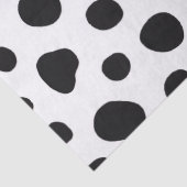 Chic Playful Energy Dalmatian Spot Pattern Seidenpapier (Detail)
