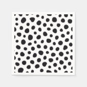 Chic Playful Energy Dalmatian Spot Pattern Serviette (Vorderseite)
