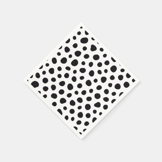 Chic Playful Energy Dalmatian Spot Pattern Serviette (Ecke)