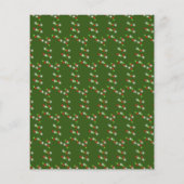 Chic Poinsettia Christmas Red Gold Party Flyer (Hinten)