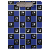 Chic Police Officer Thin Blue Line Abzeichen Muste Klemmbrett (Vorderseite)