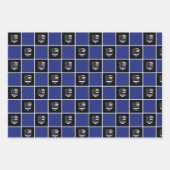 Chic Police Officer Thin Blue Line Flag Polizist A Geschenkpapier Set (Vorderseite 3)