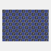 Chic Police Officer Thin Blue Line Flag Polizist A Geschenkpapier Set (Vorderseite)