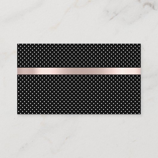 Chic Polka Dot Glitzer Tropfen Reinigungsdienste Visitenkarte (Rückseite)