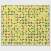 Chic Polka Dot Mosaic Muster #3 Geschenkpapier (Flach)