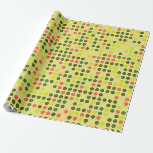 Chic Polka Dot Mosaic Muster #3 Geschenkpapier