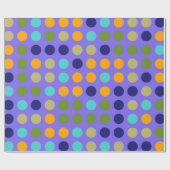 Chic Polka Dot Mosaic Muster #6 Geschenkpapier (Flach)