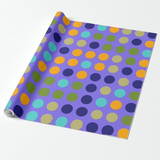 Chic Polka Dot Mosaic Muster #6 Geschenkpapier (Ungerollt)