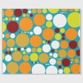 Chic Polka Dot Mosaic Muster #7 Geschenkpapier (Flach)