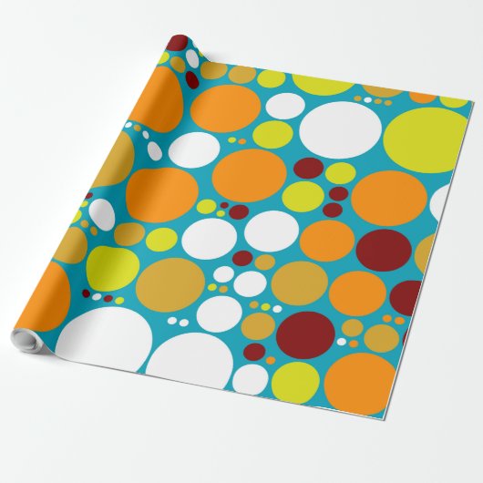 Chic Polka Dot Mosaic Muster #7 Geschenkpapier (Ungerollt)