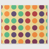 Chic Polka Dot Mosaic Muster #8 Geschenkpapier (Flach)