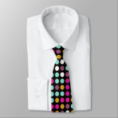 Chic Polka Dot Mosaic Muster #8 Krawatte (Gebunden)