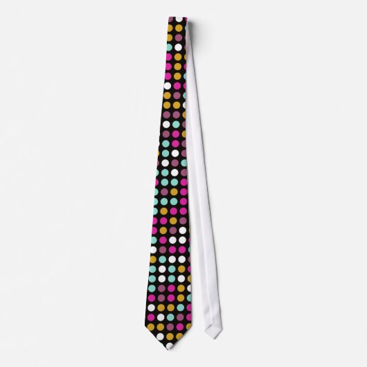 Chic Polka Dot Mosaic Muster #8 Krawatte (Vorderseite)