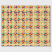 Chic Polka Dot Mosaic Muster #9 Geschenkpapier (Flach)