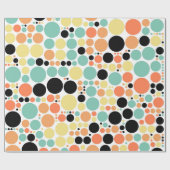 Chic Polka Dot Mosaic Muster Geschenkpapier (Flach)
