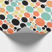 Chic Polka Dot Mosaic Muster Geschenkpapier (Ecke)