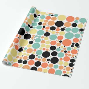 Chic Polka Dot Mosaic Muster Geschenkpapier