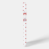 Chic Polka Dot Red White Pattern Case-Mate iPhone Hülle (Rückseite / Links)