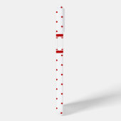 Chic Polka Dot Red White Pattern Case-Mate iPhone Hülle (Rückseite / Rechts)