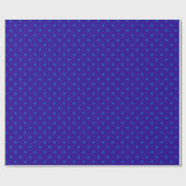Chic Polka Dot Wrapping Paper: Zwei Blues Geschenkpapier (Flach)