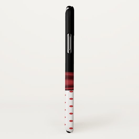 Chic Polka Dots and Bow iPhone X Case (Hinten/Rechts)