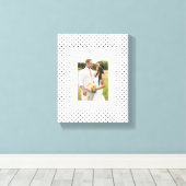 Chic Polka Dots Leinwanddruck (Insitu (Holzboden))