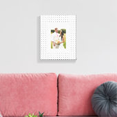 Chic Polka Dots Leinwanddruck (Insitu (Wohnzimmer))