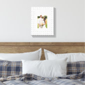 Chic Polka Dots Leinwanddruck (Insitu (Schlafzimmer))
