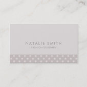 Chic Polka Dots Muster Moderne Visitenkarte (Vorderseite)