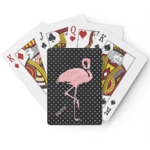Chic Polka Dots & Pink Flamingo Custom