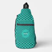 Chic-Polka-Dots-Thema Smart Dynamic QR-Code Crossbody Bag (Vorderseite)