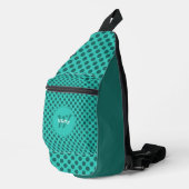 Chic-Polka-Dots-Thema Smart Dynamic QR-Code Crossbody Bag (Rechte Ecke)