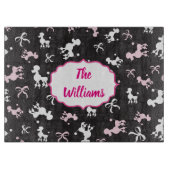 Chic Poodle Passion Schneidebrett (Vorderseite)